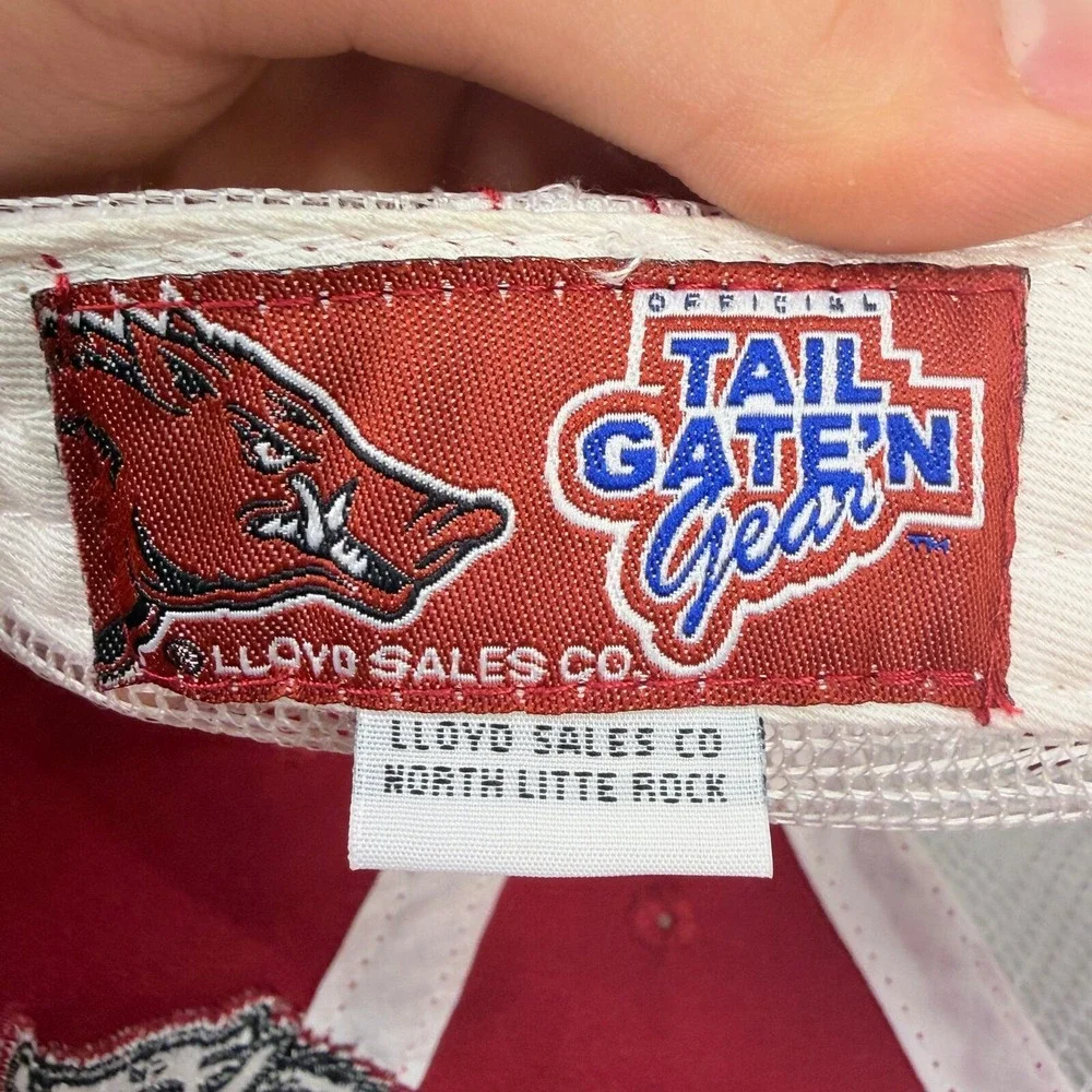 Tailgaten Gear Arkansas Razorbacks Trucker Hat Mens OSFM Red White Mesh Cap